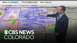 Several snow chances across Colorados mountains Denver ahead of Thanksgiving [upl. by Tamera663]