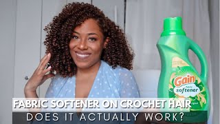 DOES FABRIC SOFTENER WORK TO REVIVE amp DETANGLE CROCHET HAIR LIA LAVON [upl. by Eiral916]