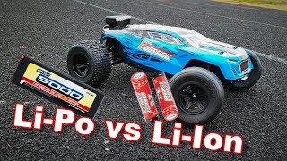 LiPo VS LiIon Batteries  Arrma Fazon Voltage Speed Test  TheRcSaylors [upl. by Trojan]