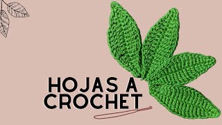 Hojas a crochet Tutorial [upl. by Dylane]