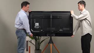 How to Install Easel Studio TV Floor Stand FS12 46F [upl. by Finegan]