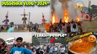 Dussehra vlog 2024😍 1 lakh people on Dussehra 😱 [upl. by Martynne]