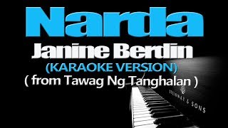 NARDA  Janine Berdin KARAOKE VERSION [upl. by Ytsur893]