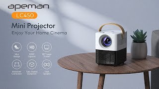 Apeman LC450  Mini video projector review [upl. by Ayotel]