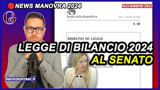 Legge di Bilancio 2024 al SENATO ultime notizie  confermata la Manovra con le tasse sul Superbonus [upl. by Htnicayh]