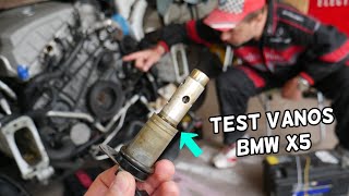 HOW TO TEST VANOS SOLENOID ON BMW X5 E70 [upl. by Kremer]