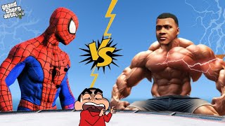 GTA 5  FRANKLIN SUPERPOWER PART 3  FRANKLIN GET EVERY SUPERPOWER IN GTA 5  FRANKLIN VS SPIDERMAN [upl. by Chiles]