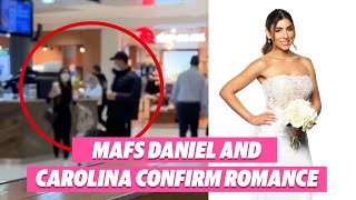 MAFS Daniel and Carolina confirm romance at airport  Yahoo Australia [upl. by Pan]