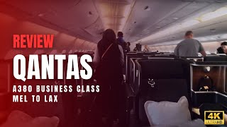 QANTAS BUSINESS CLASS  2024  QF93  Melbourne to Los Angeles  A380  Complete Review [upl. by Sidoney76]