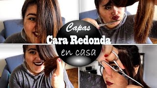 ✂️ Corte en capas para cara redonda  PASO A PASO ✂️ [upl. by Arielle]