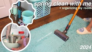 SPRING CLEAN WITH ME  organizing deep cleaning  more [upl. by Adore343]