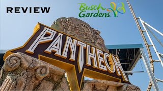 Pantheon Review  Busch Gardens Williamsburg Intamin MultiLaunch [upl. by Sacks]