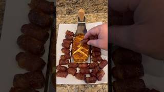 Sweet And Spicy Bacon Wrapped Lil Smokies With Smoked Cream Cheese [upl. by Innek]