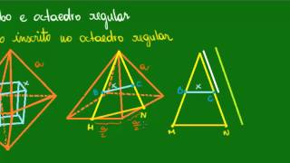 Cubo inscrito no octaedro regular [upl. by Iraam344]