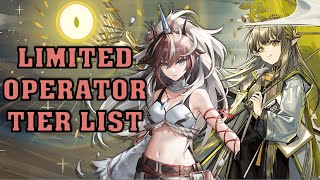 Ranking EVERY Limited Operator In Arknights [upl. by Niret]