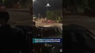 Militares flagraram a condutora fazendo ziguezague em alta velocidade em avenida de MS ms [upl. by Lamrej]