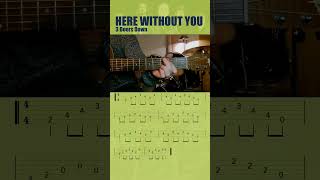 HERE WITHOUT YOU  3 Doors Down  Acoustic Guitar Tutorial [upl. by Phyllis940]