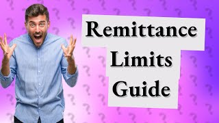 How much amount can be given as an individual remittance [upl. by Hanzelin]