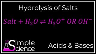 Hydrolysis of Salts [upl. by Shelley284]