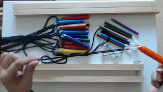 Weaving sticks Make a clamp for your weaving pens very easy to make [upl. by Nimaj]