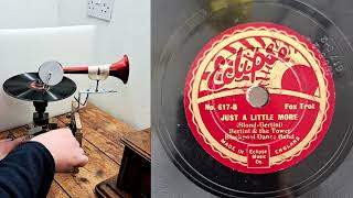 DIY gramophone playing quotJust a little morequot [upl. by Lydia]