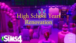 Renovating The Sims 4 High School Prom Room SPEED BUILD [upl. by Llezo]