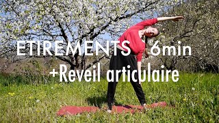 6 min ETIREMENTS  Réveil articulaire  Debout  Matin ou échauffement doux [upl. by Odlareg]