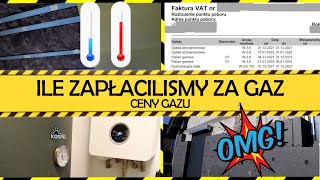 Ile zapłaciliśmy za ogrzewanie gazowe Ile kosztuje ogrzewanie gazem Rachunek za gaz Ceny gazu [upl. by Clive563]