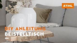 Beistelltisch aus Holz selber machen  DIY Anleitung [upl. by Nnylram]