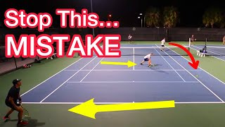 Stop Making This Common Doubles Error Tennis Strategy Explained [upl. by Gaskill601]