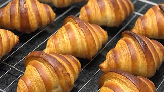 Classic French Bicolor croissant baked at home [upl. by Arelus]