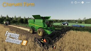 Fertilizing fields with oilseed radish Oat harvesting amp Sowing soybean│Charwell│fs 19│Timelapse 04 [upl. by Sheedy]