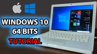 TUTORIAL  COMO INSTALAR O WINDOWS 10 64 BITS EM UM MACBOOK WHITE MACBOOK ANTIGO [upl. by Breban]