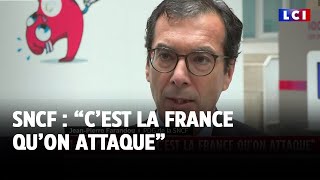 Sabotage des lignes TGV  quotCest la France quon attaquequot déclare le PDG de la SNCF [upl. by Elyc]