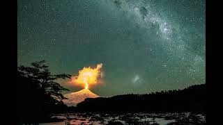 Villarrica Volcano Against the Sky [upl. by Ardnnek]