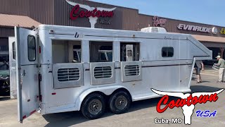 1992 Turnbow 3Horse Gooseneck Trailer [upl. by Hesky]