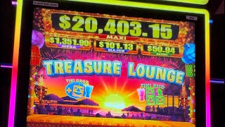 Choctaw Casino Pocola 111x bet 13 wheel spins HUGE win OCR Slots Treasure Lounge [upl. by Auhsuj]