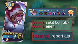 Combo Global Alice  Angela Kaget Lihat Damage Ruby [upl. by Bostow]