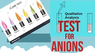 Qualitative Analysis  Test for Anions [upl. by Alvin58]