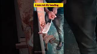 6 mm rod diy bending 💪diy diycrafts bending hardwork handwork handmade ironwork fabrication [upl. by Iek]