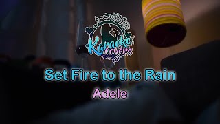 Adele  Set Fire to the Rain KARAOKE [upl. by Noslen]