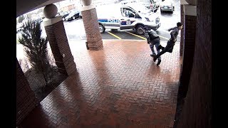 Fancy Footwork by a Good Samaritan Helps Nab Armed Suspect [upl. by Garreth]