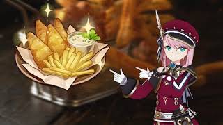 Genshin Impact Charlotte loves Fish and Chips [upl. by Ezri]