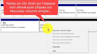 Comment récupérer un espace non alloué sur disque dur dans Windows 1087 [upl. by Nappie]