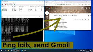 How to send Gmail when ping fails [upl. by Annodam253]