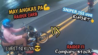 SNIPER 155 VS RAIDER CARB [upl. by Dickens201]