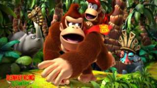 Donkey Kong Country Returns Music  Title Theme [upl. by Nidnarb182]