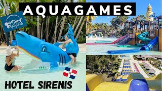 Cómo es Aquagames en Hotel Gran Sirenis Punta Cana 2021 visitando hotel SIRENIS amp AQUAGAMES Now [upl. by Nilcaj]