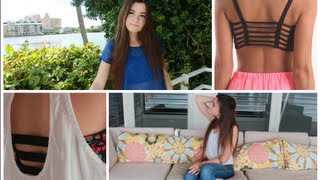 DIY Strappy Bandeau  How I Style it  CloeCouture [upl. by Pierpont]