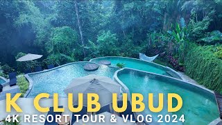 K Club Ubud Bali 🇮🇩 Ultra Luxury Resort 4K Tour and Vlog 2024 [upl. by Terrijo36]